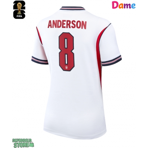 England Elliot Anderson #8 Replika Hjemmebanetrøje Dame VM 2026 Kortærmet